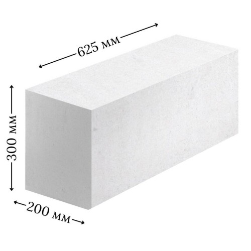 Купить Газоблок Цемрос 625×300×200 (50 шт/поддон) в Пролетарске